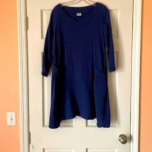 UNIQUE BATIK Navy Tunic/Dress XL